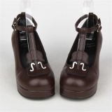Angelic Imprint- Elegant Violin-shaped Straps Lolita Heels Shoes