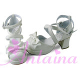Square Heel Bow Lolita Sandals