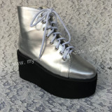 Sweet Silver Lolita High Platform Boots