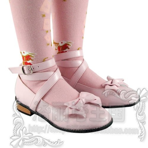 pink lolita heels