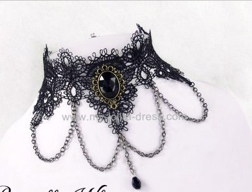Gothic Black Pendant Adorable Lolita Necklace