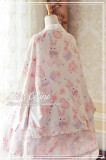 Dear Celine ~Sakura Rabbit~ Slight High Waist Lolita JSK Dailywear Version -Ready Made