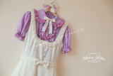 Girl's White Sweet Lolita Jumper Dress with Bows