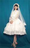 Flower Love ~Elegant Lolita JSK + Headdress Bridal Design