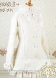 Lolita Princess Warm Winter Lady High Collar Short Coat