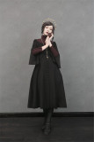 Sister Flemont Vintage Classic Dress Slim Design - Black&Red Size M In Stock