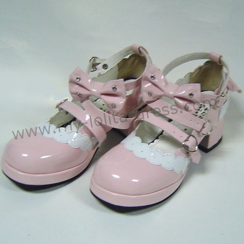 Pink White Cute Lolita Shoes