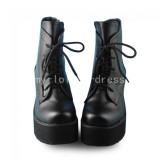 Sweet Black Heels Lolita Boots