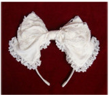 Sweet Lolita Headbow - 5 Colors Available Coffee In Stock