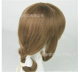 Girl's Sweet Dark Brown Lolita Wig with Cute Two Plaits