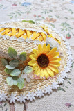 Alice Girl ~Sunflower Classic Lolita Hat-Pre-order