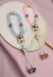 Blue Beads wristlace