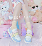 Sheep Puff ~Velcro Little Ears~ Sweet Sneaker -Ready Made