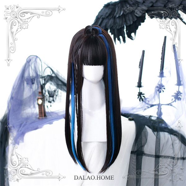 Dalao Home ~Devil Rock Lolita Long Straight Wigs