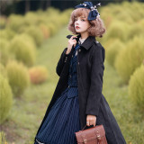 Rose Humanoid~ Vintage Wool Coat With Cape -Ready Made Gray Size XL - In Stock