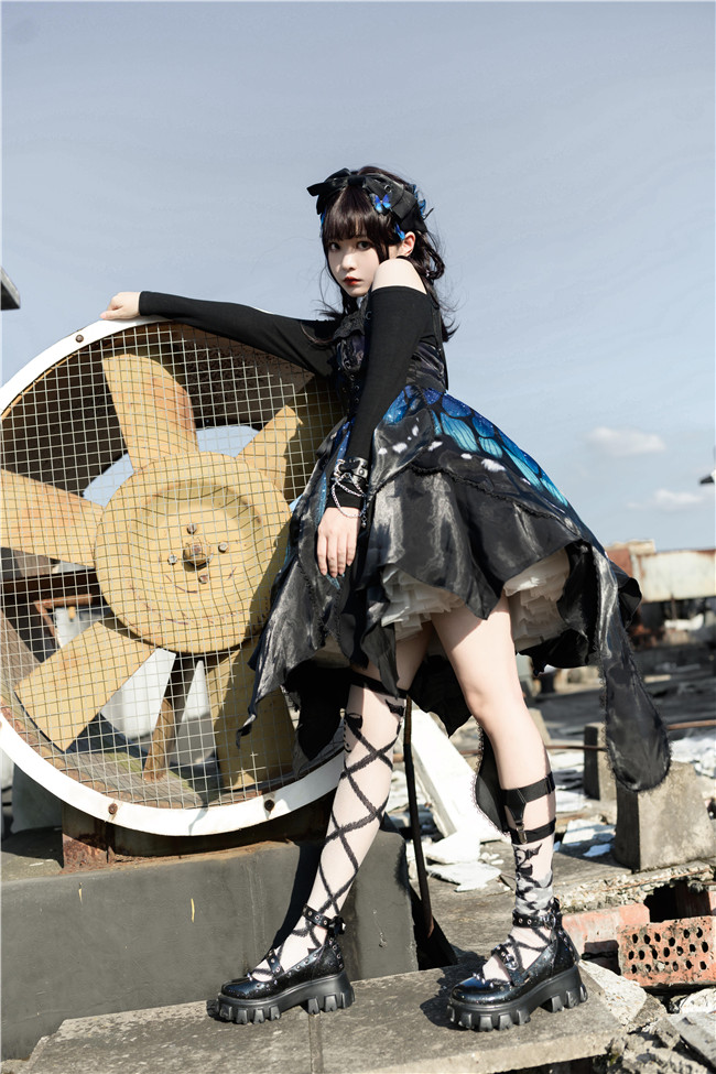 The Butterfly Effect ~Punk Halloween Lolita JSK The Butterfly Effect ~Punk Halloween Lolita JSK