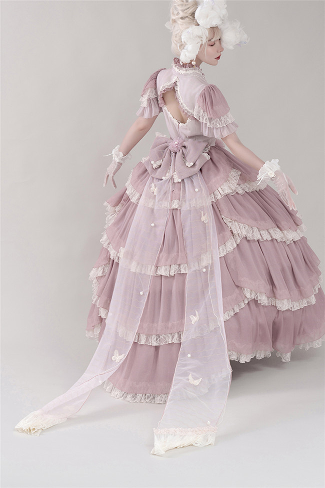 Henrietta Luxury Court Lolita OP Dress, Hime Lolita Dress
