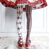 Ruby Rabbit ~Clown Halloween~ Lolita Tights-Pre-order