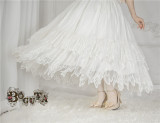 Boguta Lolita~ Fairy Feather Lolita Petticoat/Skirt- In Stock