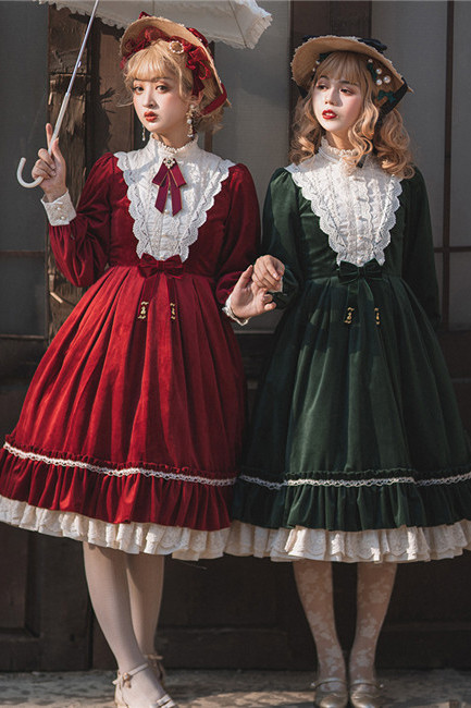 velvet lolita dress