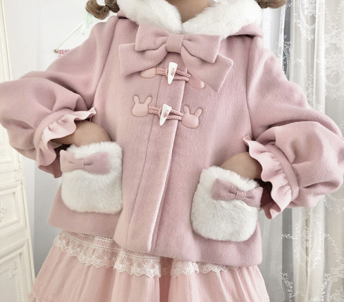 Alice girl Soft Candy Rabbit Sweet Lolita Short Coat -Pre-order