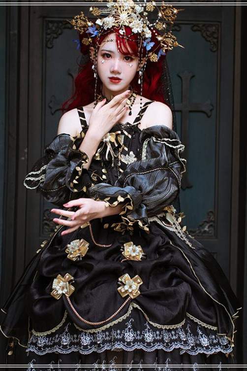Golden Lily Vintage Elegant Lolita JSK -Pre-order