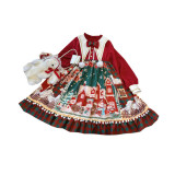 Christmas Snowman House Babydoll Style Lolita OP - In Stock
