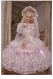 Miss Anne's Tea Party~Gorgeous Wedding Lolita OP-Ready MADE