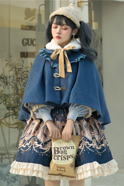 Explore the Stars~Vintage Sweet Lolita Skirt/Cape/Coat