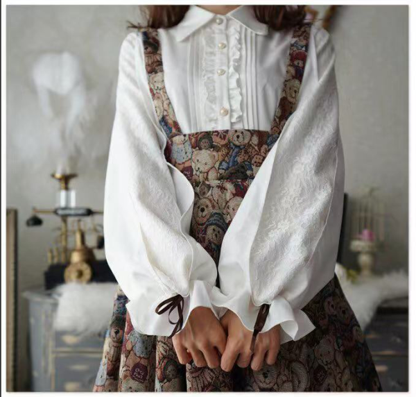 Bell Sleeves Easy to Coord Blouse