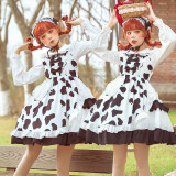 Sweet Cow High Waist Lolita JSK -Pre-order
