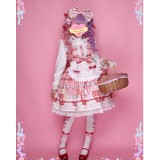 Diamond Honey ~Strawberry Picnic Bunny Sweet Lolita Jumper -Pre-order