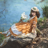 Miss Point ~Margaret Daily Wear Cotton Lolita OP Short Sleeves -Pre-order