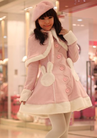 Pink Kawaii Bunny Cape Lolita Jacket 69 99 Girls Lolita Jackets