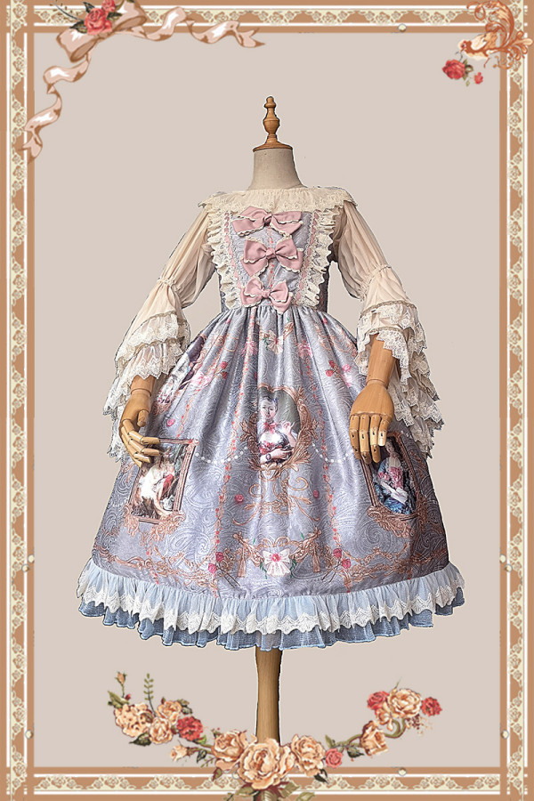 Infanta Lolita ~ Pompadour Lolita Printed JSK -Pre-order