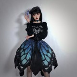 The Butterfly Effect ~Punk Halloween Lolita Skirt