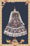 Infanta ~Flowers Wall Cotton Normal Waist Lolita JSK -Pre-order