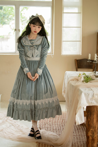 Alice Girl ~The Memory of Afternoon Long Sleeves Lolita OP -Pre-order