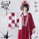 NyaNya Lolita ~Cranes Kimono Lolita Coat -Ready Made