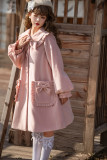 Alice Girl ~Loose Winter Lolita Long Coat - Beige L in Stock