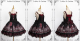 Lolita&Colitas ~Dracula's Sweetheart Party Lolita Salopette - In Stock