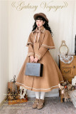 Travelers In the Milky Way Winter Lolita Coat with Detachable Cape -Ready Made