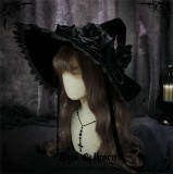 Rose Pearl Halloween Lolita Witch Hat