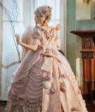 Henrietta ~Rose Queen Flowers Luxury Lolita OP - Bust: 100cm Waist: 87cm In Stock