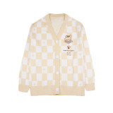 Kyouko & Sanrio Collaboration Checkerboard Sweater Cardigan
