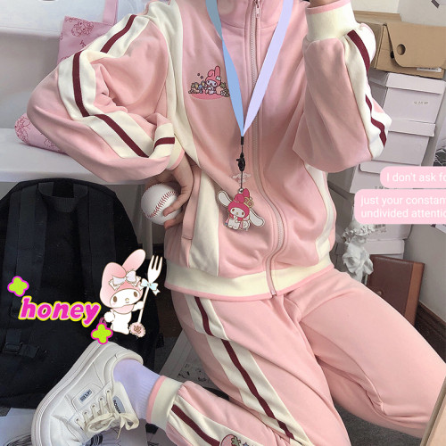 Kyouko & Sanrio Collaboration Melody Girls Spring JK Uniform Sportswear  Set,Sweet Lolita Jumpers - Gothic lolita JSK - My Lolita Dress