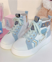 Stars Crown ~The Milky Way's Diamond High Tops Lolita Shoes -Pre-order Pink Size 39 - In Stock