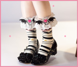 Halloween Pumpkin Bat Lolita Socks