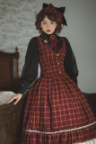 Miss Point Rose Humanoid 3.0 Stripe Vintage Lolita Vest/Skirt -Pre-order