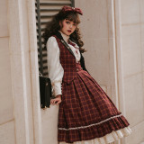 Miss Point Rose Humanoid 3.0 Stripe Vintage Lolita Vest/Skirt -Pre-order
